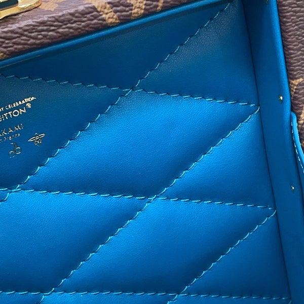 ルイヴィトン ハンドバッグ モノグラム・パンダ LV×TM ミニスクエアトランク M13127 2way ヴィトン 村上隆