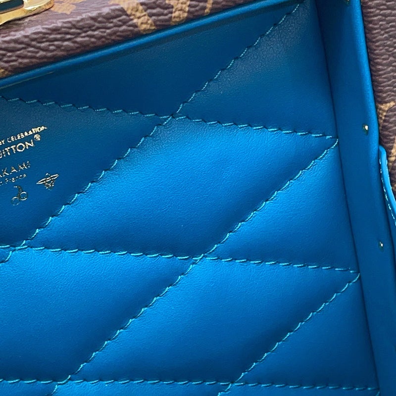 ルイヴィトン ハンドバッグ モノグラム・パンダ LV×TM ミニスクエアトランク M13127 2way ヴィトン 村上隆
