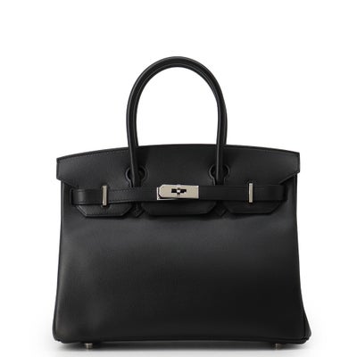 Hermès Birkin 30 Black Epsom Palladium