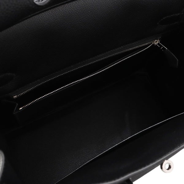 エルメス バーキン30 ブラック/シルバー金具 トゴ G刻印 HERMES Birkin ハンドバッグ 黒