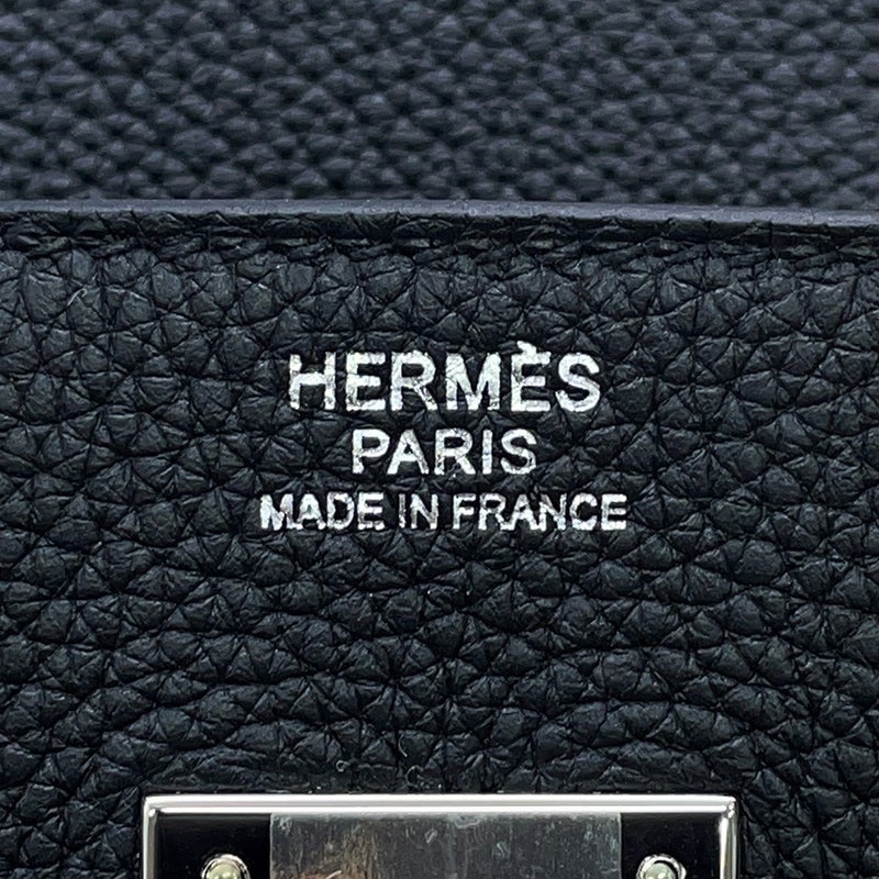 エルメス バーキン30 ブラック/シルバー金具 トゴ G刻印 HERMES Birkin ハンドバッグ 黒