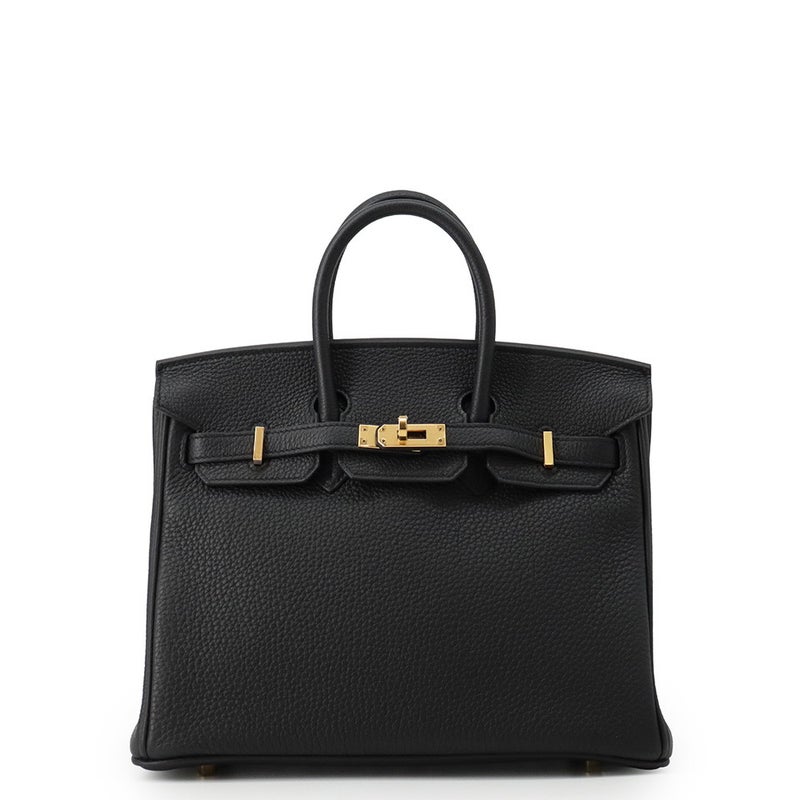 エルメス バーキン25 ブラック/ゴールド金具 トゴ B刻印 HERMES Birkin ハンドバッグ 黒