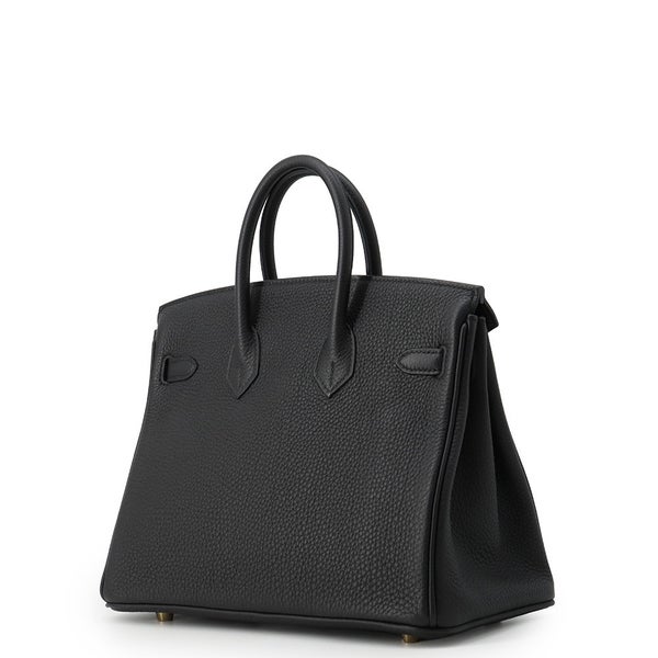 エルメス バーキン25 ブラック/ゴールド金具 トゴ B刻印 HERMES Birkin ハンドバッグ 黒
