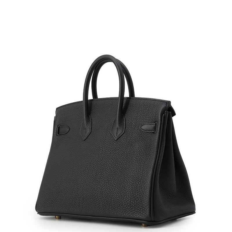 エルメス バーキン25 ブラック/ゴールド金具 トゴ B刻印 HERMES Birkin ハンドバッグ 黒