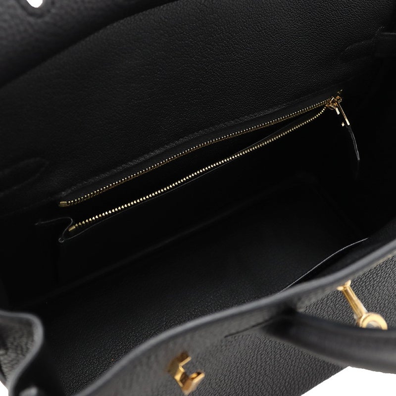 エルメス バーキン25 ブラック/ゴールド金具 トゴ B刻印 HERMES Birkin ハンドバッグ 黒