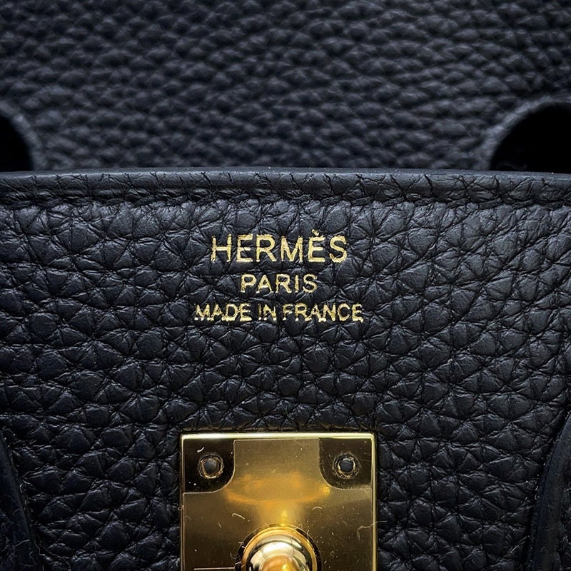 エルメス バーキン25 ブラック/ゴールド金具 トゴ B刻印 HERMES Birkin ハンドバッグ 黒