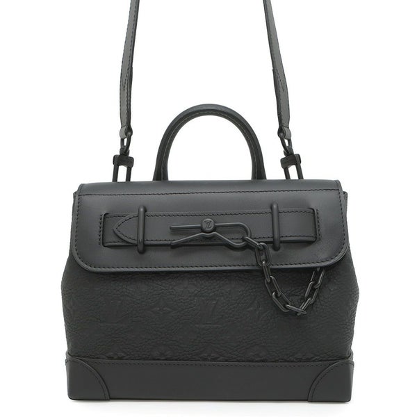 ルイヴィトン ハンドバッグ モノグラム・トリヨン スティーマーPM M24436 LOUIS VUITTON  黒 ブラック メンズ