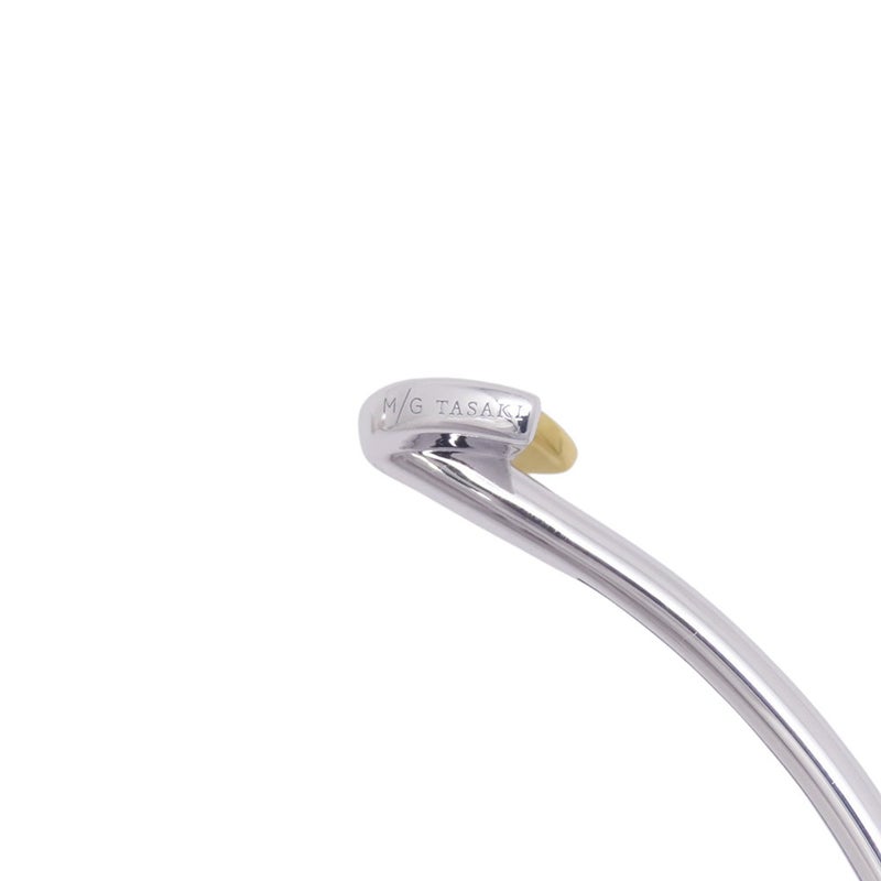 タサキ ブレスレット フローレット バングル ダイヤモンド 4P 計0.04ct/あこや真珠 パール K18WG/K18YG TASAKI