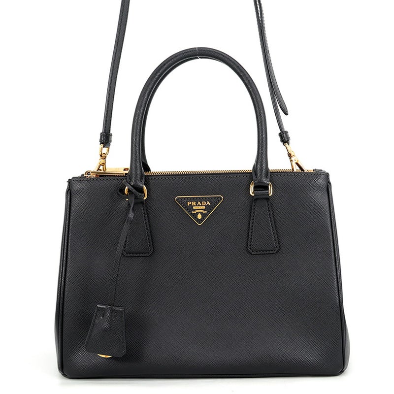 プラダ ハンドバッグ サフィアーノ ガレリア 1BA863 PRADA バッグ 2wayショルダーバッグ 黒