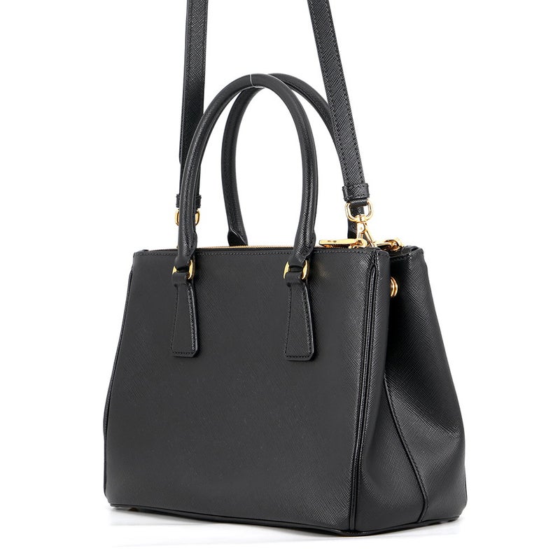 プラダ ハンドバッグ サフィアーノ ガレリア 1BA863 PRADA バッグ 2wayショルダーバッグ 黒