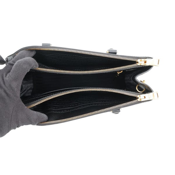 プラダ ハンドバッグ サフィアーノ ガレリア 1BA863 PRADA バッグ 2wayショルダーバッグ 黒