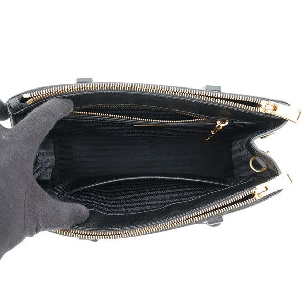 プラダ ハンドバッグ サフィアーノ ガレリア 1BA863 PRADA バッグ 2wayショルダーバッグ 黒