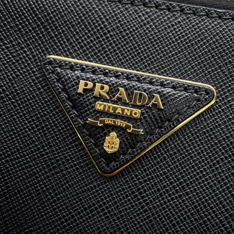 プラダ ハンドバッグ サフィアーノ ガレリア 1BA863 PRADA バッグ 2wayショルダーバッグ 黒