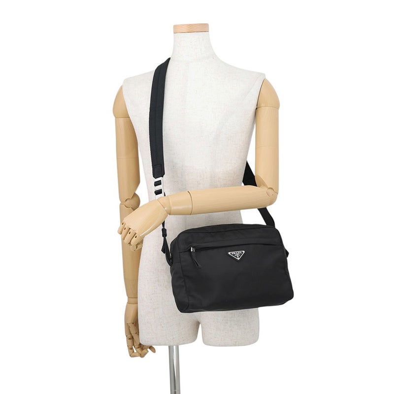 プラダ ショルダーバッグ トライアングルロゴ ナイロン 2VH090 PRADA バッグ 黒