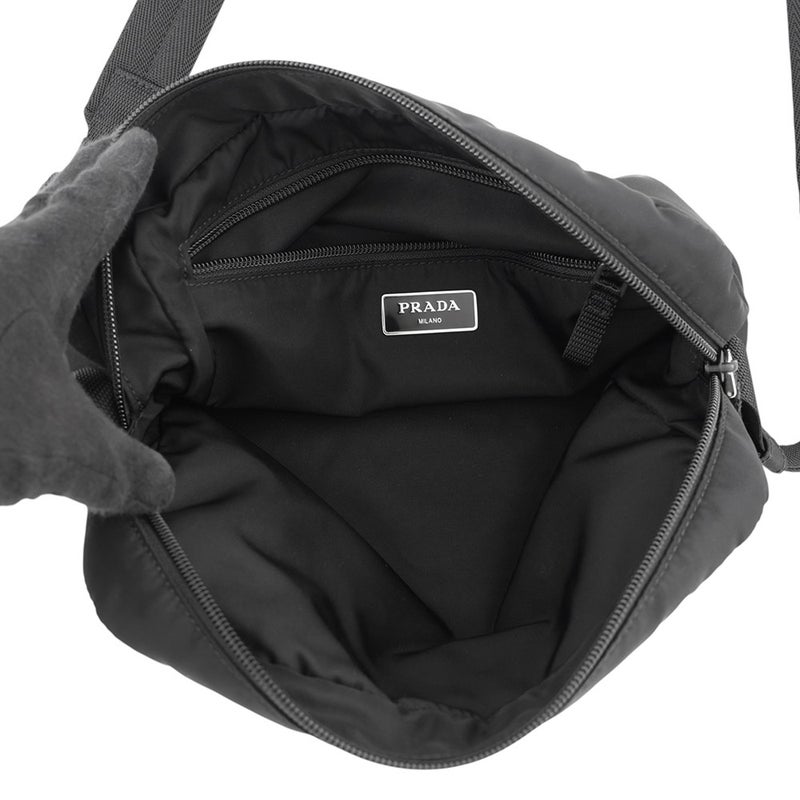 プラダ ショルダーバッグ トライアングルロゴ ナイロン 2VH090 PRADA バッグ 黒