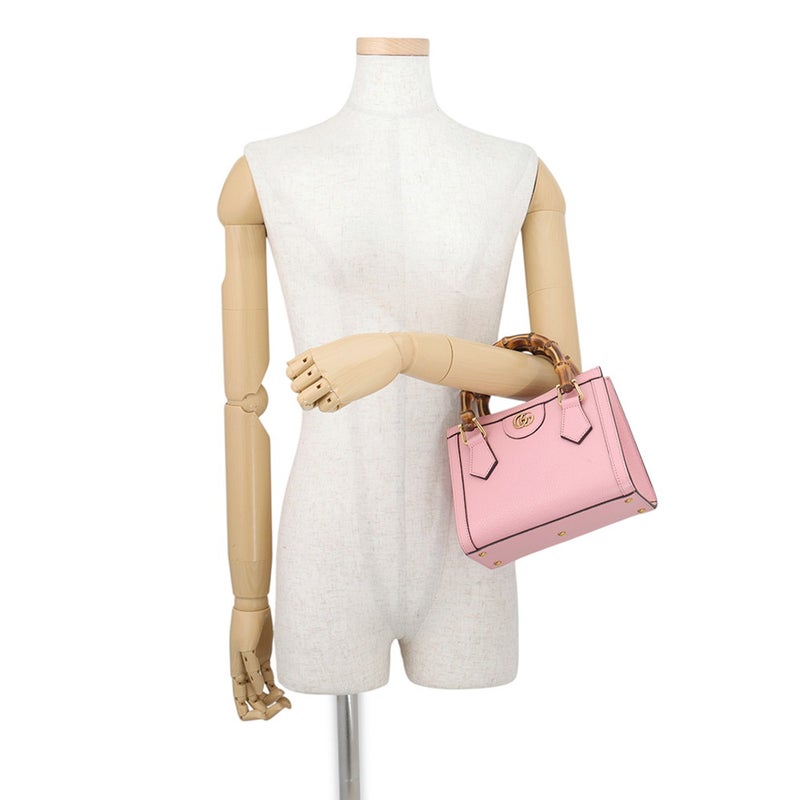 グッチ ハンドバッグ ダイアナ ミニ トートバッグ バンブー レザー 702732 GUCCI 2wayショルダー