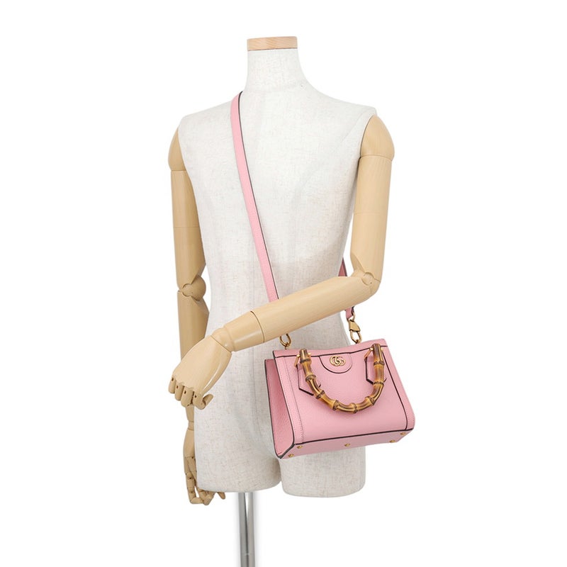 グッチ ハンドバッグ ダイアナ ミニ トートバッグ バンブー レザー 702732 GUCCI 2wayショルダー