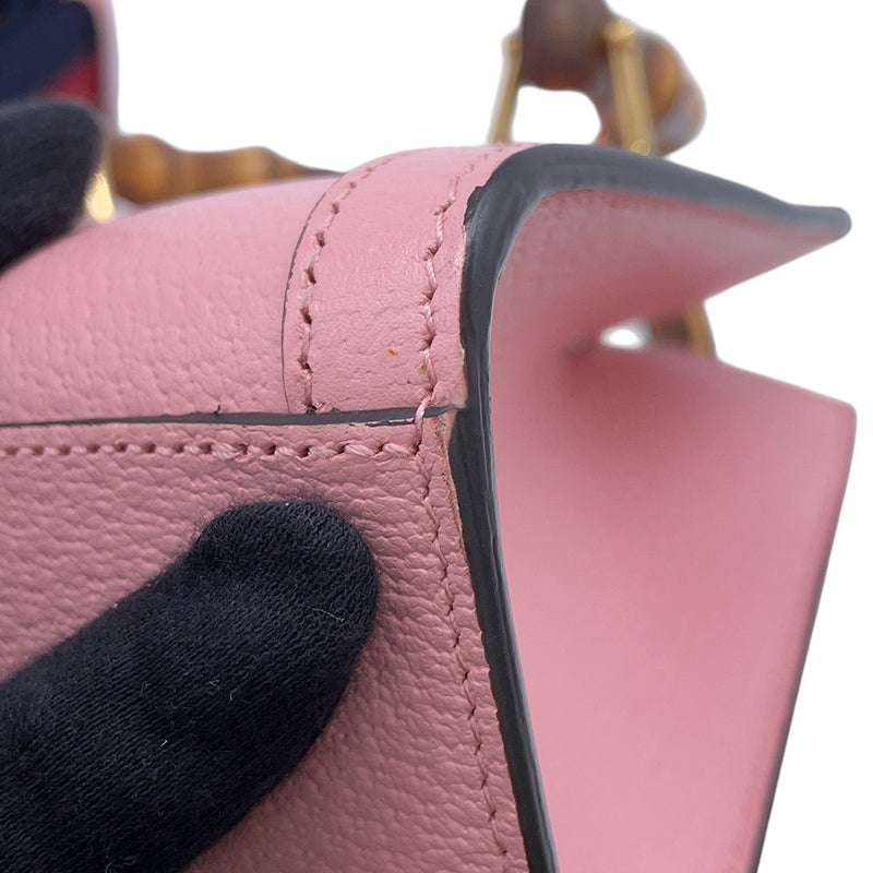 グッチ ハンドバッグ ダイアナ ミニ トートバッグ バンブー レザー 702732 GUCCI 2wayショルダー