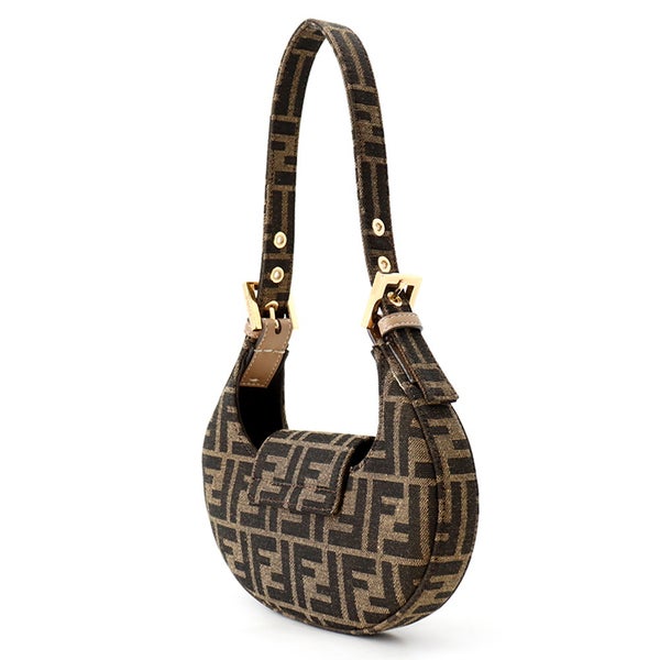 フェンディ ハンドバッグ クッキー ミニ ズッカ 8BS065 FENDI ショルダー 黒