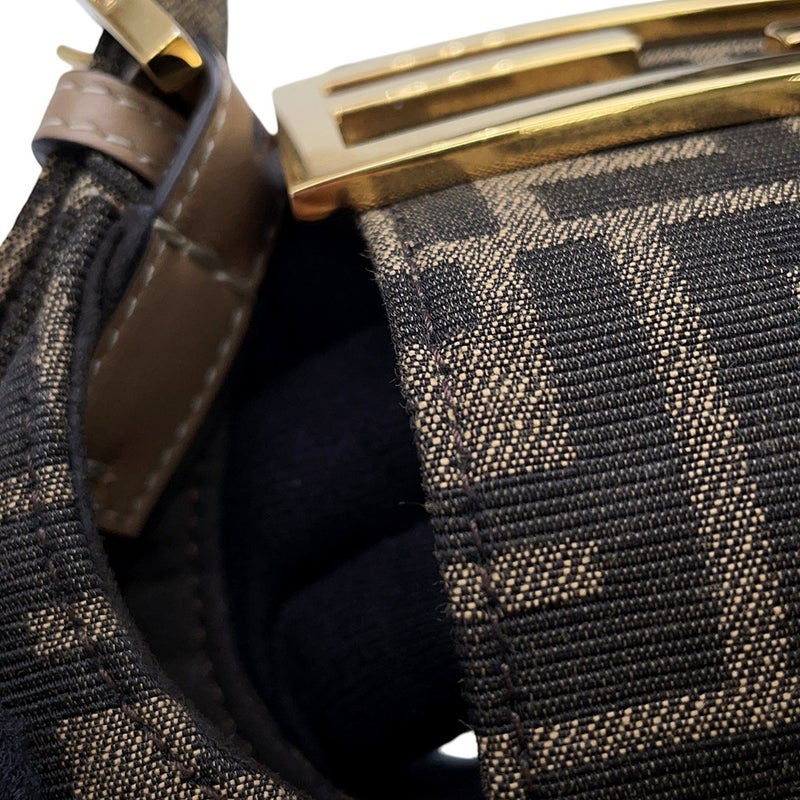 フェンディ ハンドバッグ クッキー ミニ ズッカ 8BS065 FENDI ショルダー 黒