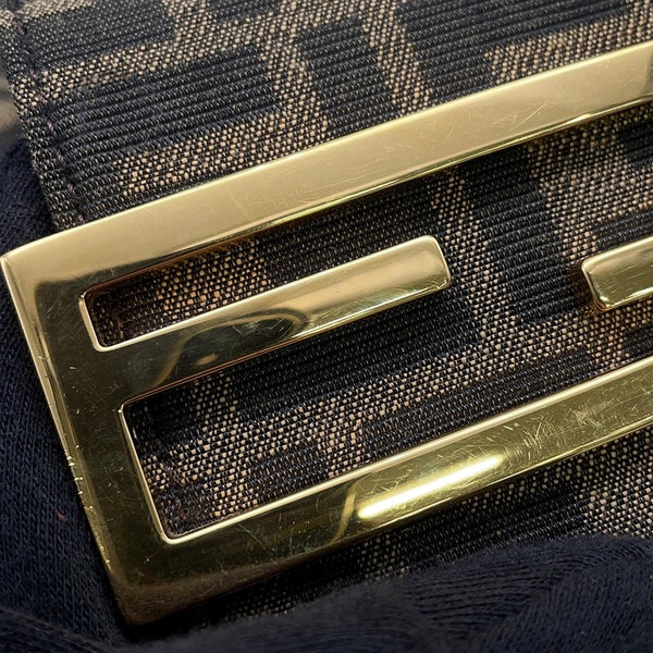 フェンディ ハンドバッグ クッキー ミニ ズッカ 8BS065 FENDI ショルダー 黒