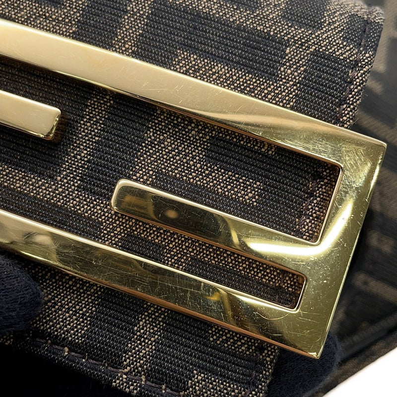 フェンディ ハンドバッグ クッキー ミニ ズッカ 8BS065 FENDI ショルダー 黒