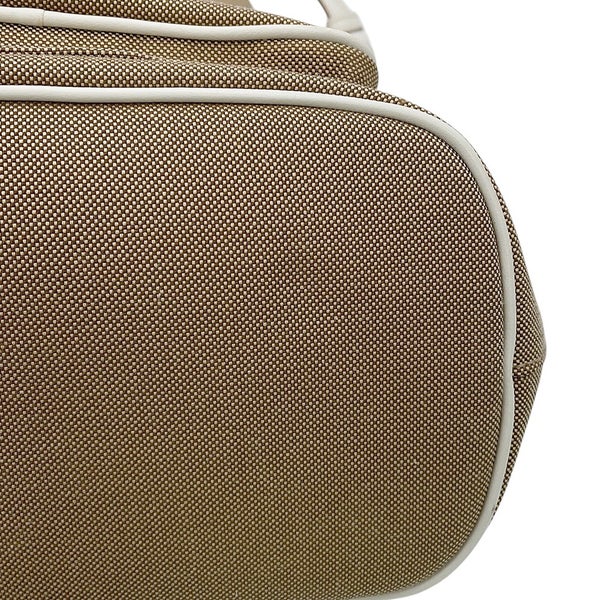 プラダ ハンドバッグ ロゴ ジャカード キャンバス レザー 1BH097 PRADA 2way アウトレット品