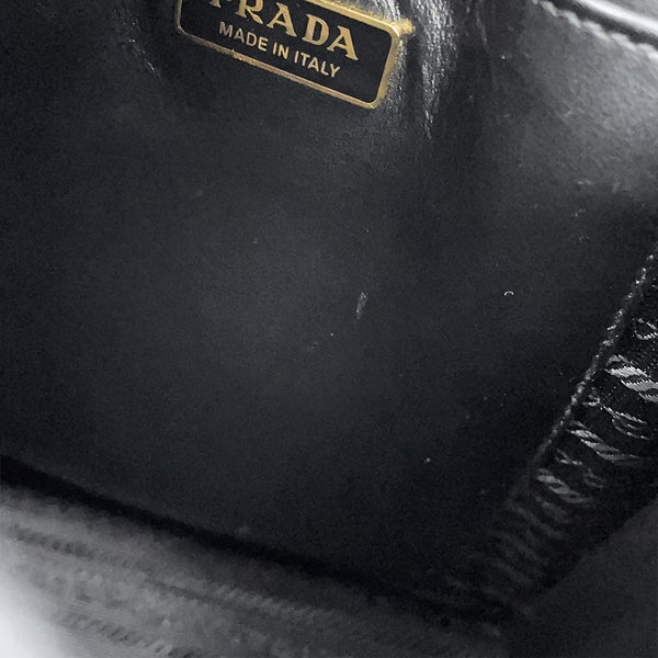 プラダ ハンドバッグ トライアングルロゴ サフィアーノレザー 1BA358 PRADA 2way 黒