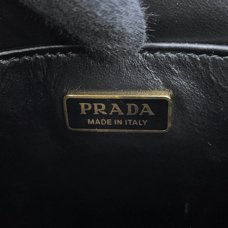 プラダ ハンドバッグ トライアングルロゴ サフィアーノレザー 1BA358 PRADA 2way 黒