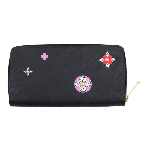 ルイヴィトン エピ フラワー ジッピー・ウォレット M62296 LOUIS VUITTON ブラック 黒