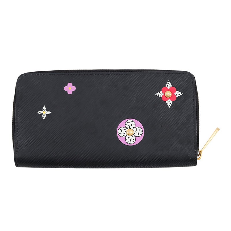 ルイヴィトン エピ フラワー ジッピー・ウォレット M62296 LOUIS VUITTON ブラック 黒