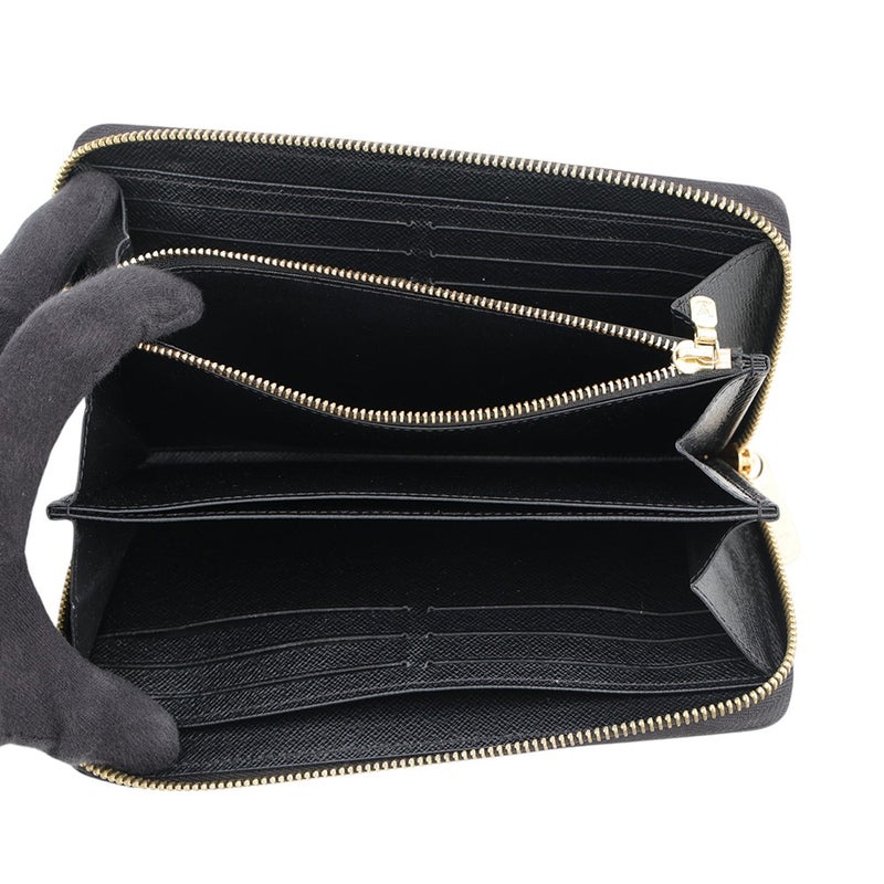 ルイヴィトン エピ フラワー ジッピー・ウォレット M62296 LOUIS VUITTON ブラック 黒