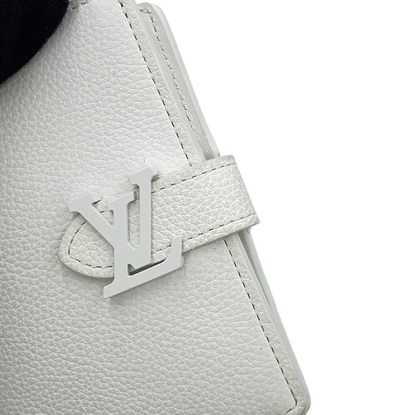 ルイヴィトン 二つ折り財布 カーフレザー LV ヴェルティカル ウォレット コンパクト M82998 LOUIS VUITTON 白