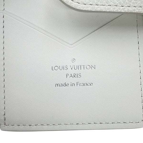 ルイヴィトン 二つ折り財布 カーフレザー LV ヴェルティカル ウォレット コンパクト M82998 LOUIS VUITTON 白