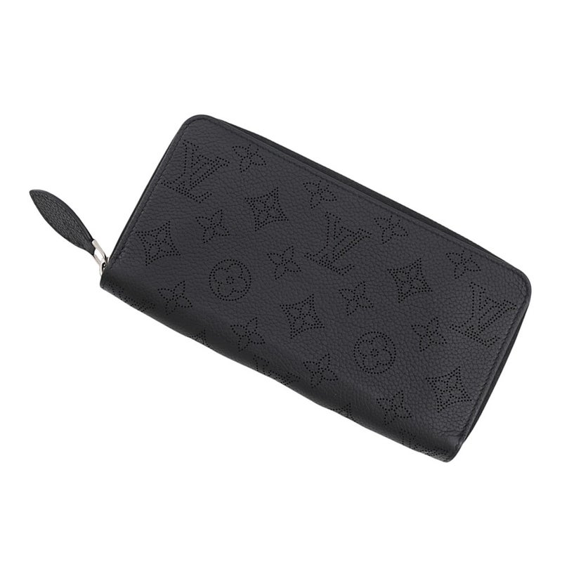ルイヴィトン 長財布 モノグラム・マヒナ ジッピー・ウォレット M61867 LOUIS VUITTON 黒 ブラック
