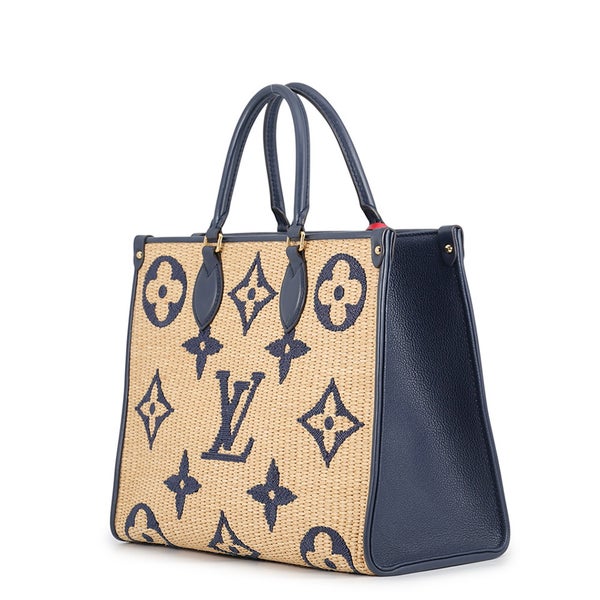 ルイヴィトン トートバッグ モノグラム・ラフィア オンザゴーMM M57723 LOUIS VUITTON 2way