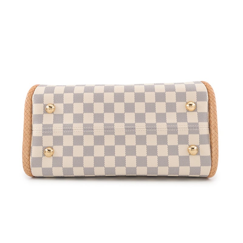 ルイヴィトン トートバッグ ダミエ・アズール プロプリアノ N44027 LOUIS VUITTON タッセルチャーム付き