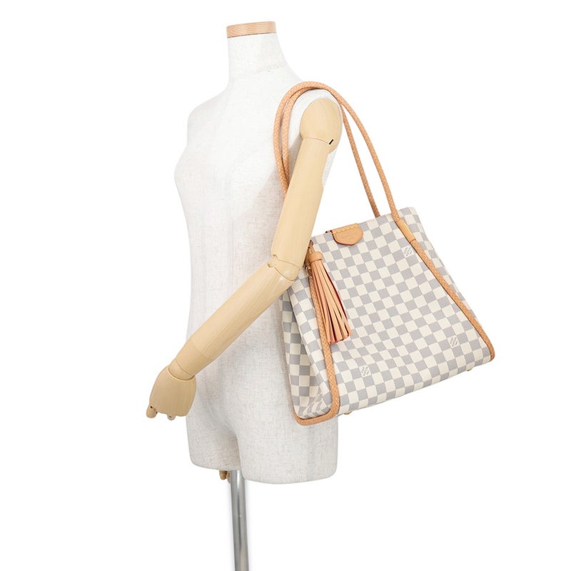 ルイヴィトン トートバッグ ダミエ・アズール プロプリアノ N44027 LOUIS VUITTON タッセルチャーム付き