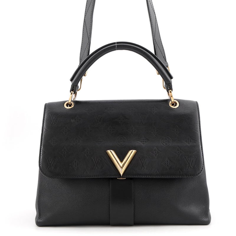 ルイヴィトン ハンドバッグ モノグラム・シャドウ ヴェリー・ワンハンドルバッグ M51989 LOUIS VUITTON 2way 黒 ブラック
