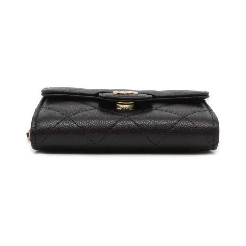 シャネル チェーンウォレット マトラッセ ココマーク ミニ パテント AP0238 CHANEL 財布 黒