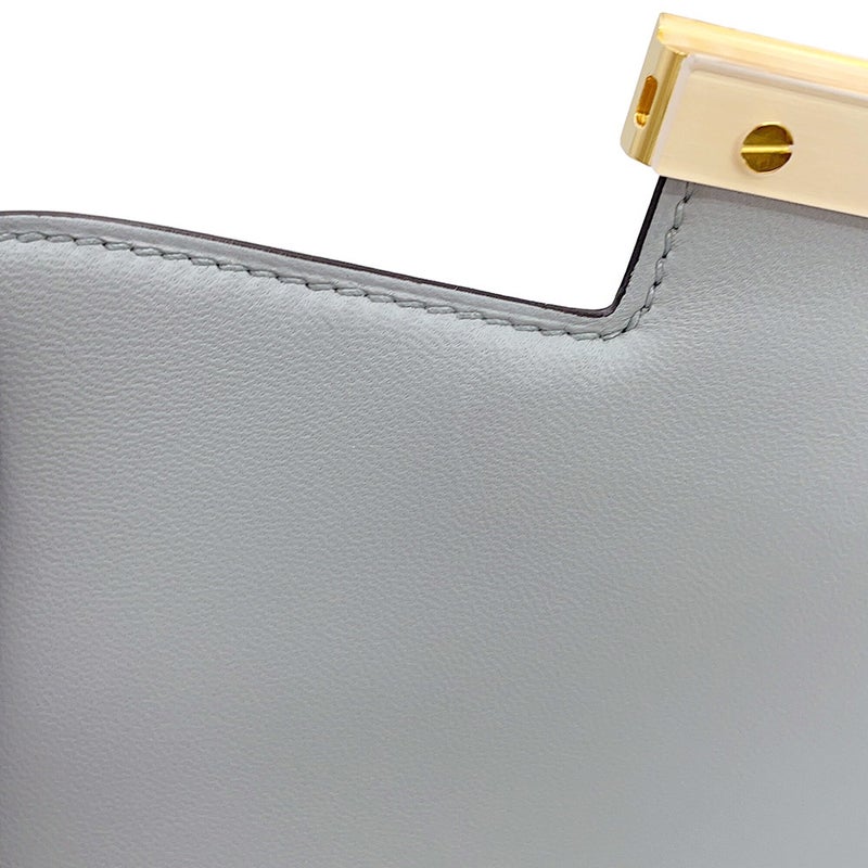 エルメス ショルダーバッグ ミニ コンスタンス3 ブルーグラシエ/ゴールド金具 エプソン W刻印 HERMES Constance