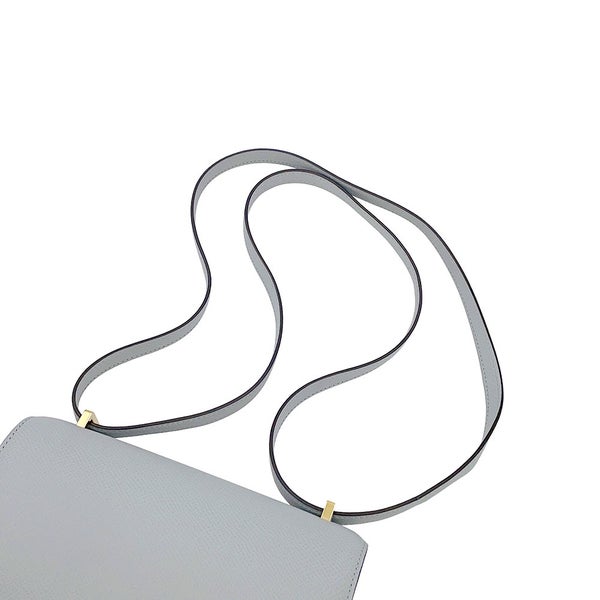 エルメス ショルダーバッグ ミニ コンスタンス3 ブルーグラシエ/ゴールド金具 エプソン W刻印 HERMES Constance