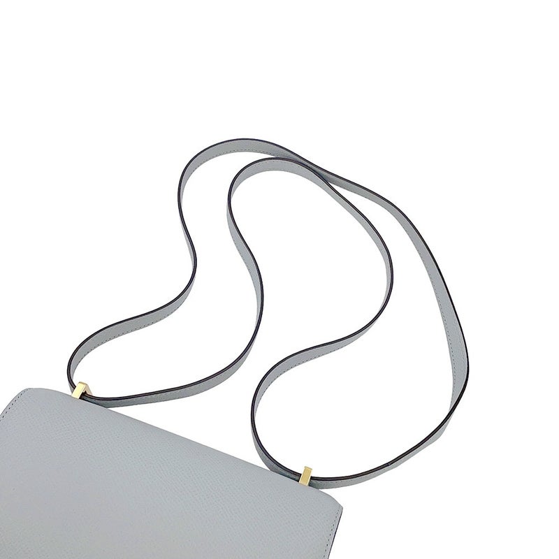 エルメス ショルダーバッグ ミニ コンスタンス3 ブルーグラシエ/ゴールド金具 エプソン W刻印 HERMES Constance