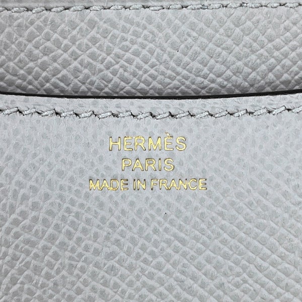 エルメス ショルダーバッグ ミニ コンスタンス3 ブルーグラシエ/ゴールド金具 エプソン W刻印 HERMES Constance