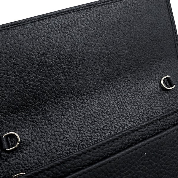 グッチ チェーンウォレット ジャッキー 1961 レザー 652681 GUCCI 財布 黒