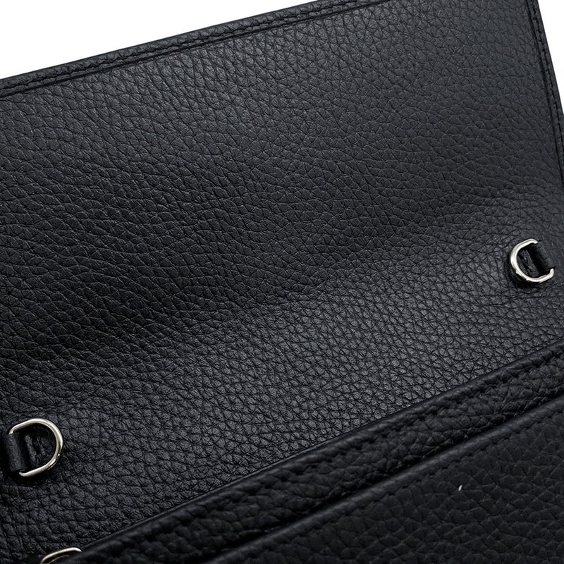 グッチ チェーンウォレット ジャッキー 1961 レザー 652681 GUCCI 財布 黒