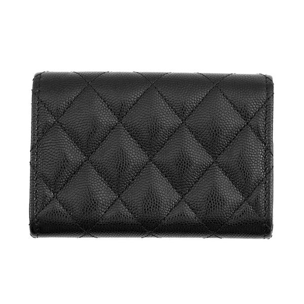 シャネル カードケース マトラッセ ココマーク キャビアスキン ラインストーン AP4812 CHANEL 財布 コインケース 黒