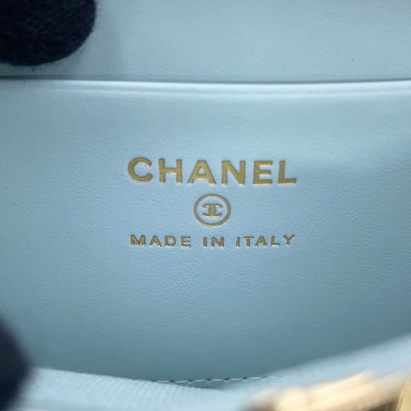 シャネル コインケース ココマーク マトラッセ ジップ コインパース ラインストーン キャビアスキン AP4560 CHANEL 財布
