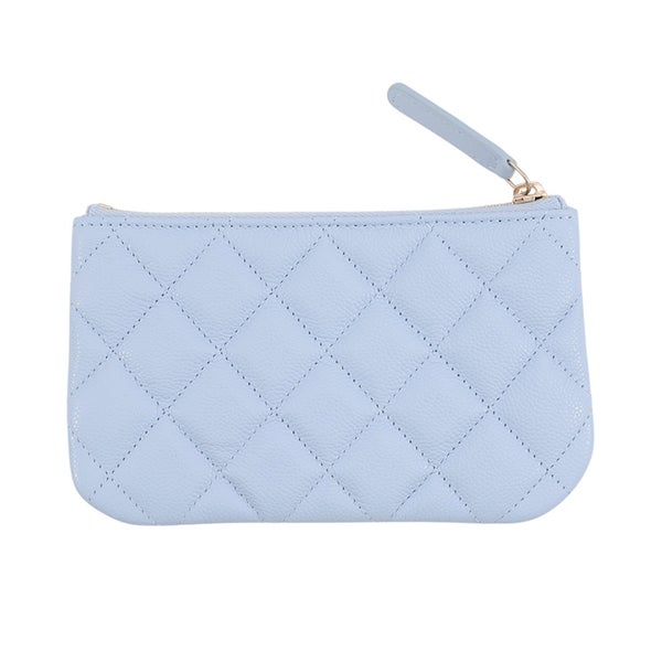 シャネル ポーチ クラシック スモール ジップ ポーチ マトラッセ ココマーク キャビアスキン AP4020 CHANEL