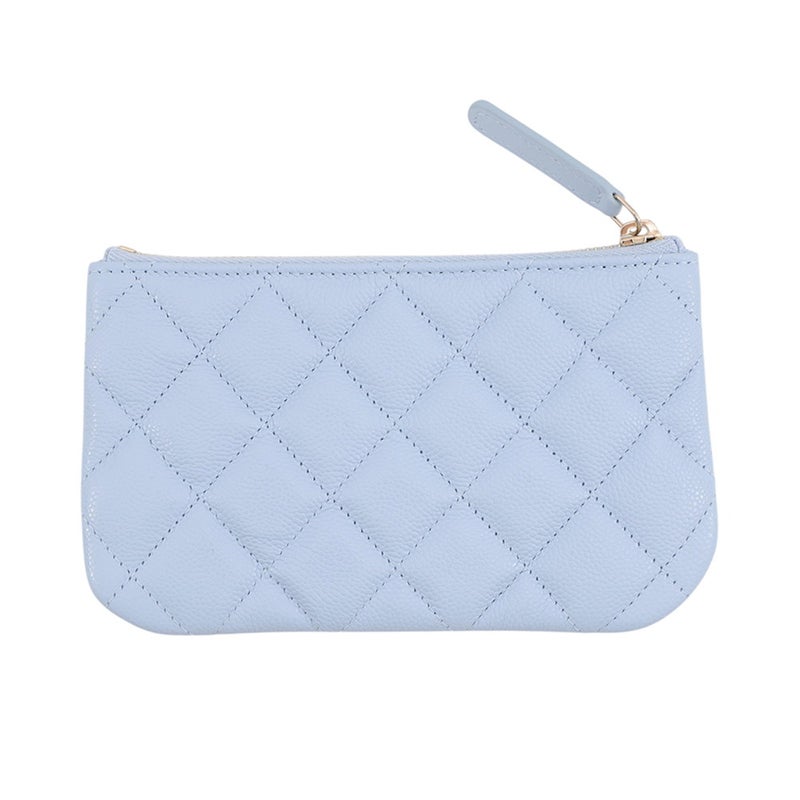 シャネル ポーチ クラシック スモール ジップ ポーチ マトラッセ ココマーク キャビアスキン AP4020 CHANEL